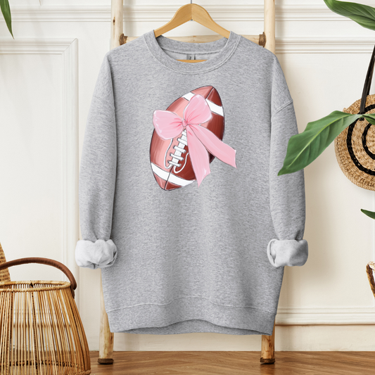 Crochet Pink Football| Sweatshirt or Hoodie