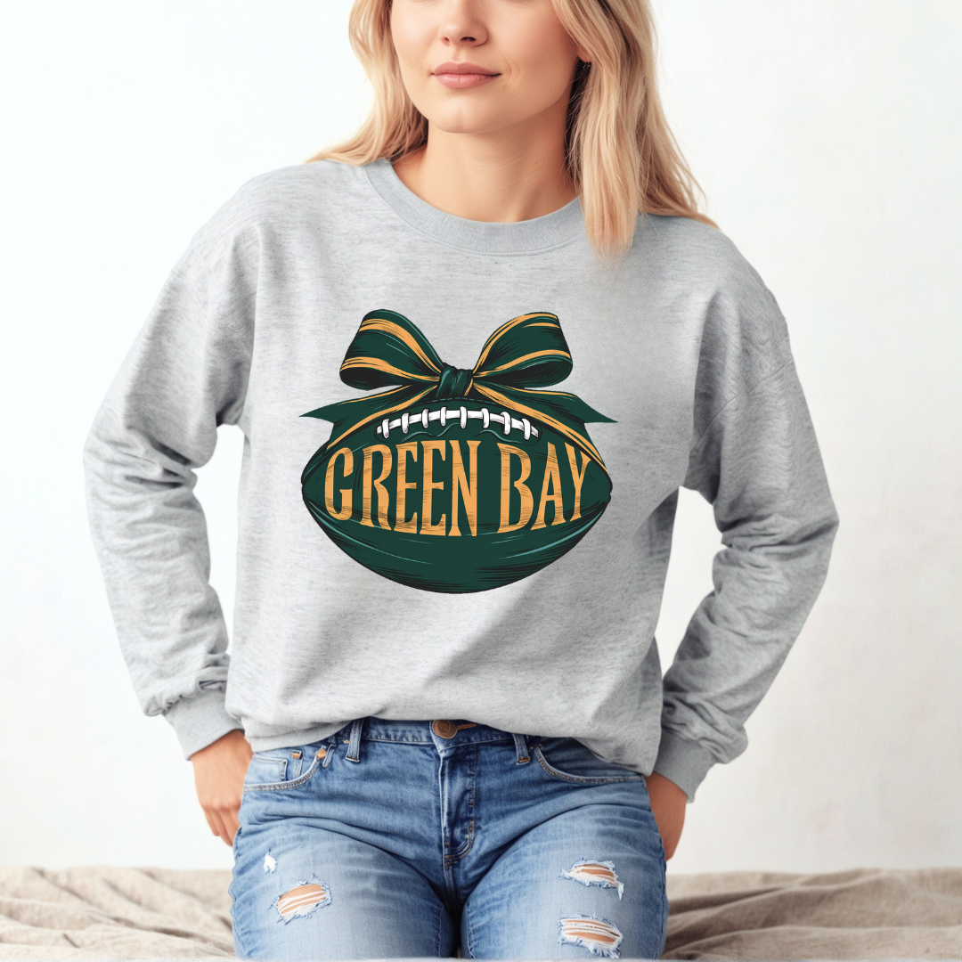 Greenbay Football Bow Sweatshirt