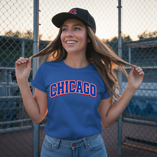 Chicago Blue and Red Tee