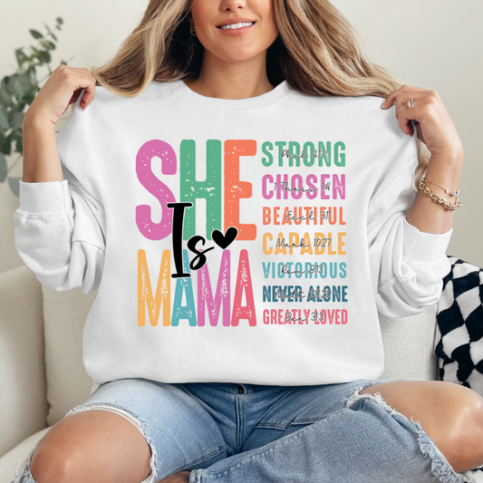 She is Mama| Sweatshirt or T-Shirt MadreForte LLC