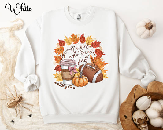 Just a Girl Who Loves Fall Sweatshirt