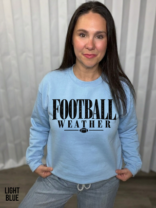 Football Weather crew neck sweatshirt