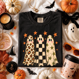 Halloween Ghost Trio Graphic Tee