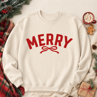 Merry Graphic Crew Sweatshirt