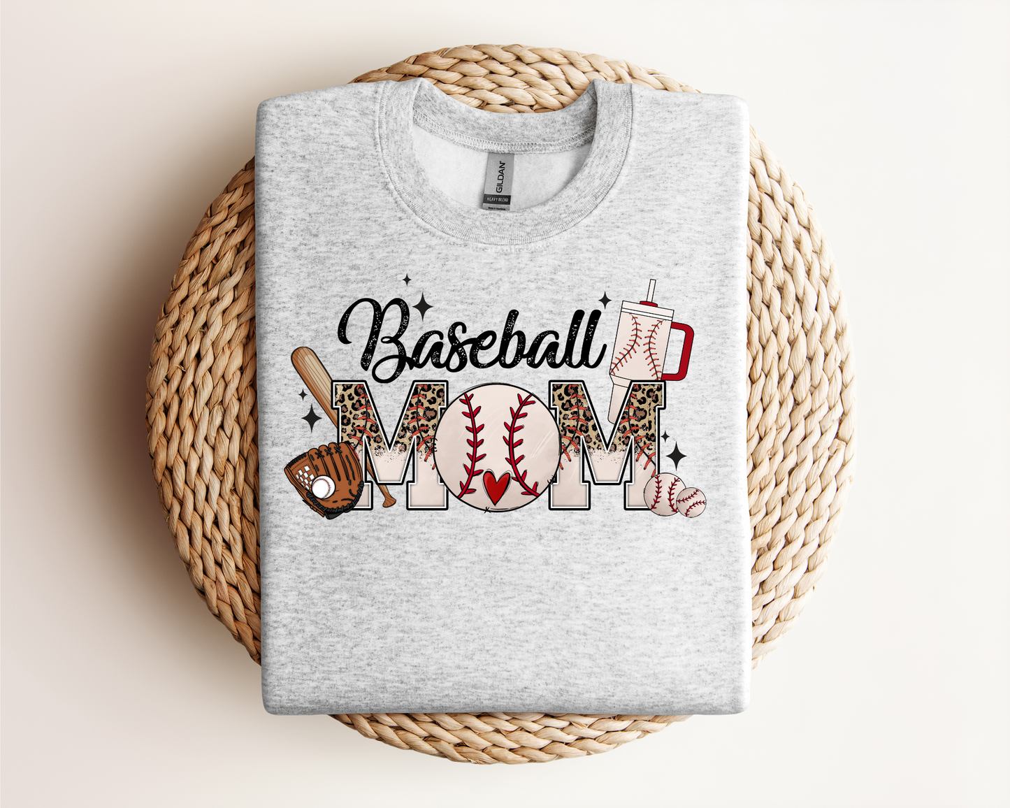 Leopard Baseball Mom | Sweatshirt or T-Shirt MadreForte LLC