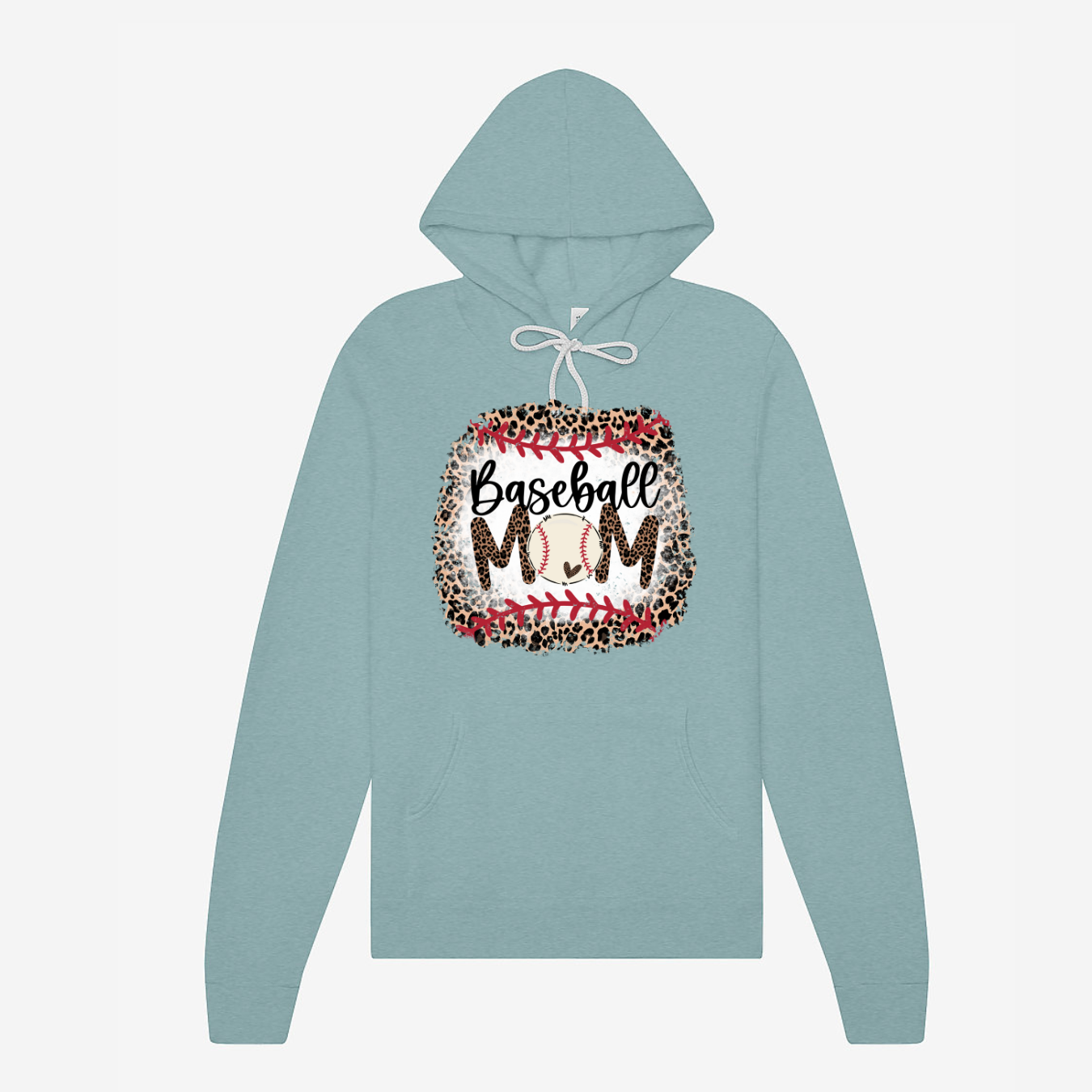 Leopard Baseball Mom- Hoodie MadreForte LLC