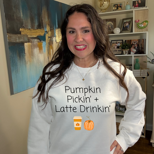Pumpkin & Latte Drinkin' Sweatshirt