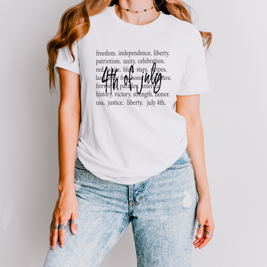 4th of July Words T-Shirt