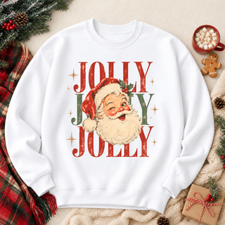 Jolly Santa Graphic Crew Sweatshirt
