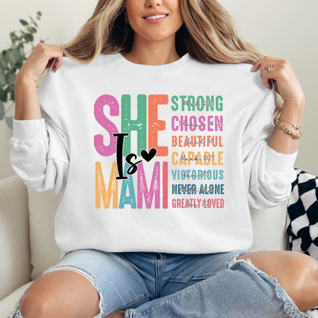 She is Mami| Sweatshirt or T-Shirt MadreForte LLC