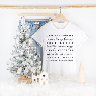 Christmas Words Graphic Tee