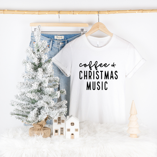 Coffee & Christmas Music T-Shirt