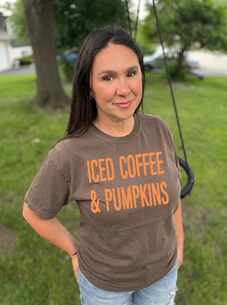 Iced Coffee & Pumpkins Tee