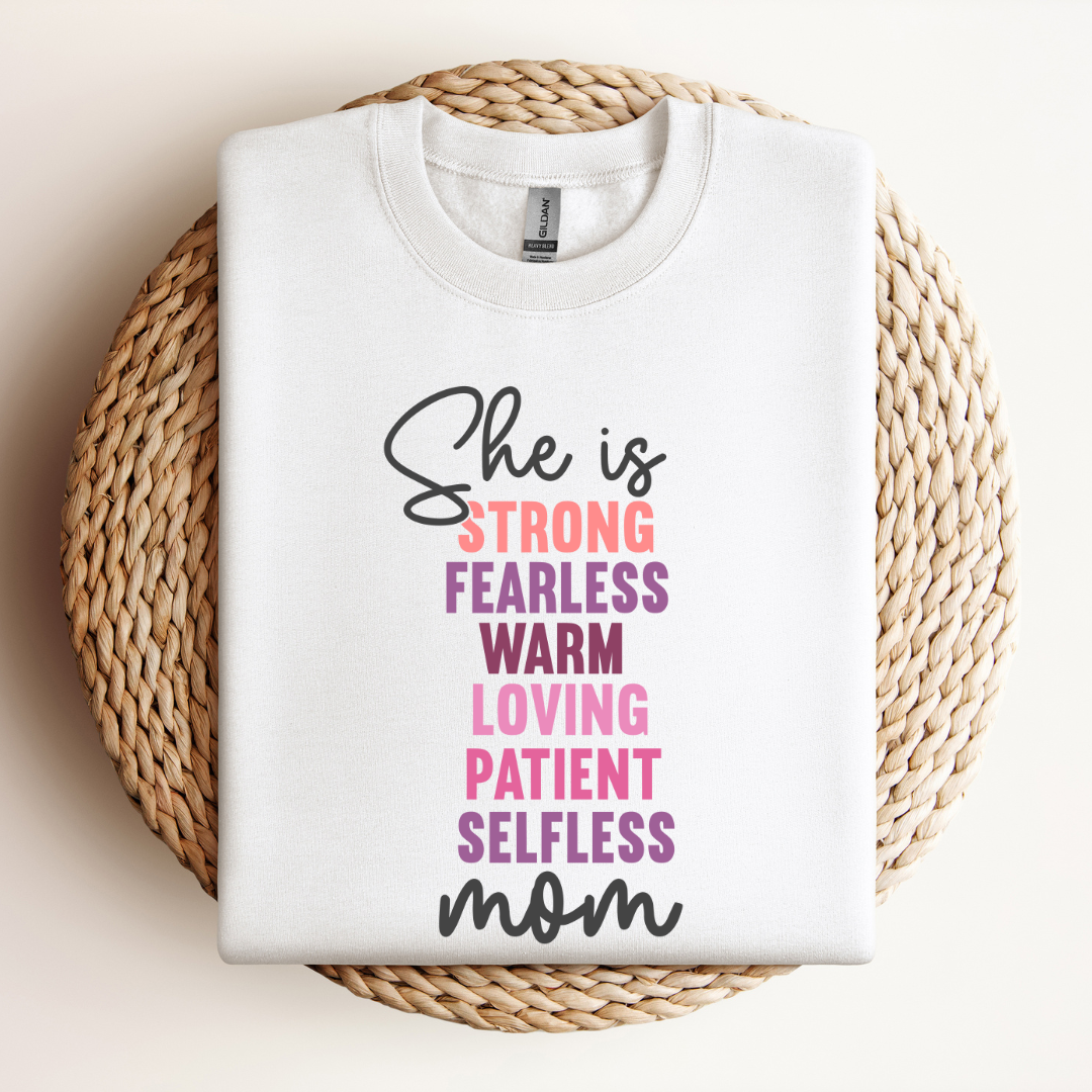 She is Mom | Sweatshirt & Tee MadreForte LLC