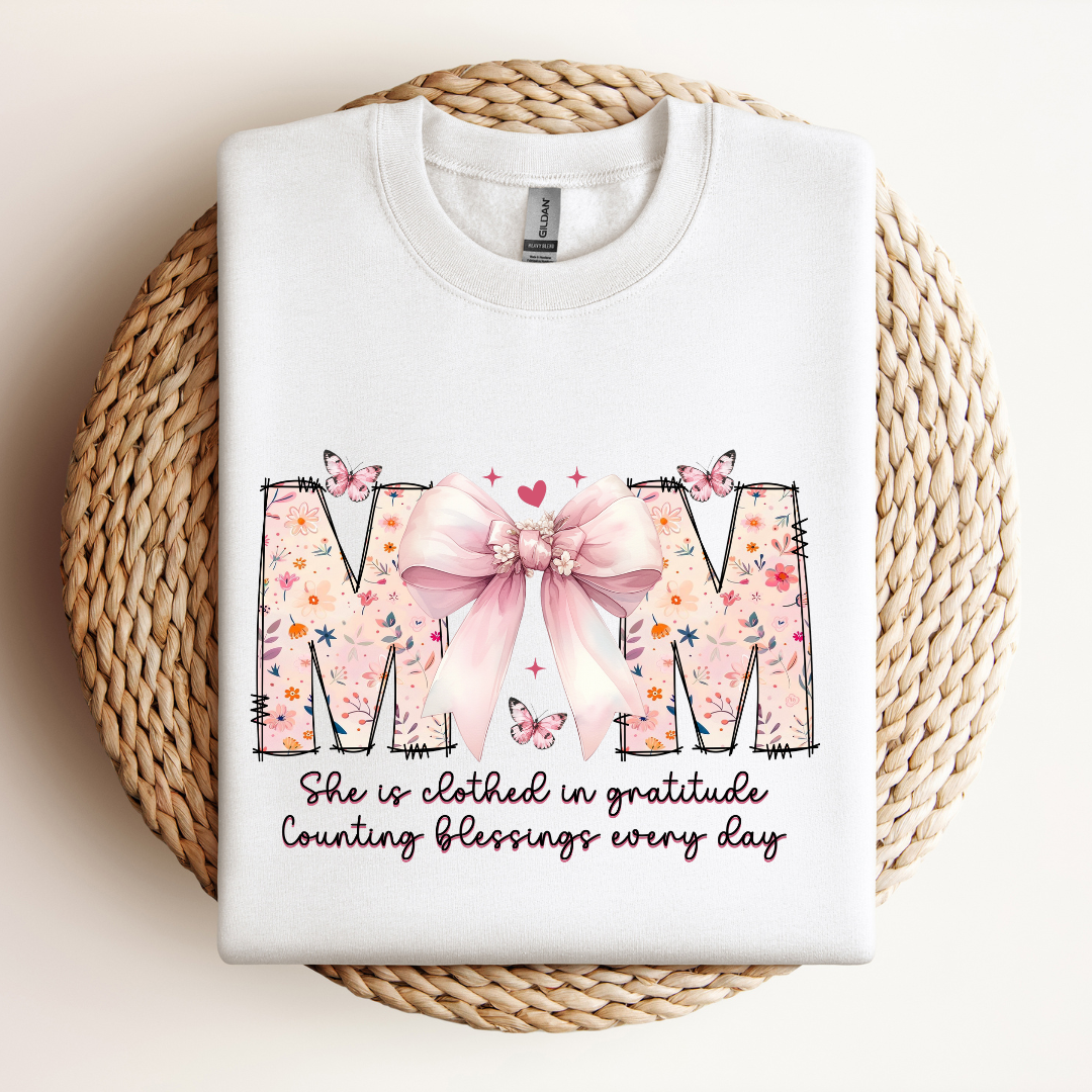 Mom Bow| Sweatshirt & Tee MadreForte LLC