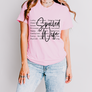 Spoiled Wife Words Tee