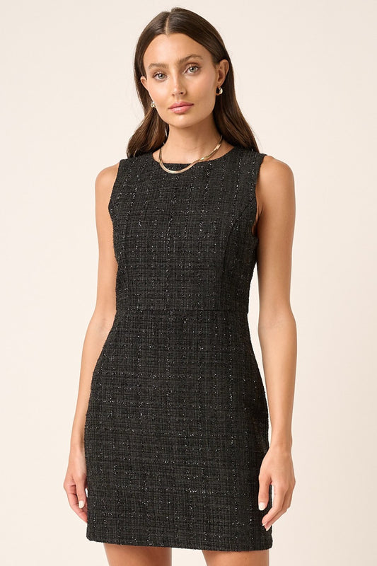 Mittoshop Tweed Sleeveless Mini Dress MadreForte LLC