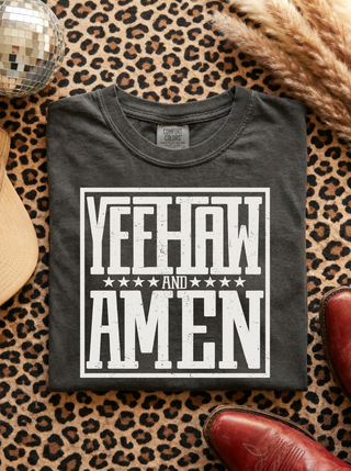 Yeehaw and Amen Tee