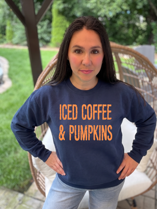 Iced Coffee and Pumpkins Sweatshirt