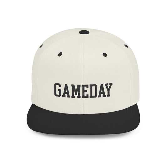 Gameday Flat Bill Snapback Hat embroidered