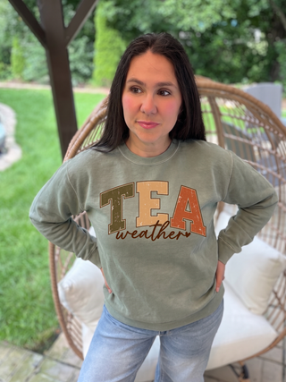 Tea Weather crewneck sweatshirt