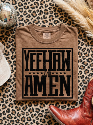 Yeehaw and Amen Tee