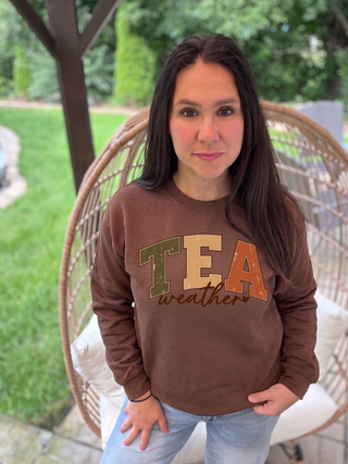 Tea Weather crewneck sweatshirt