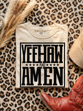 Yeehaw and Amen Tee