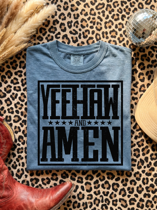 Yeehaw and Amen Tee