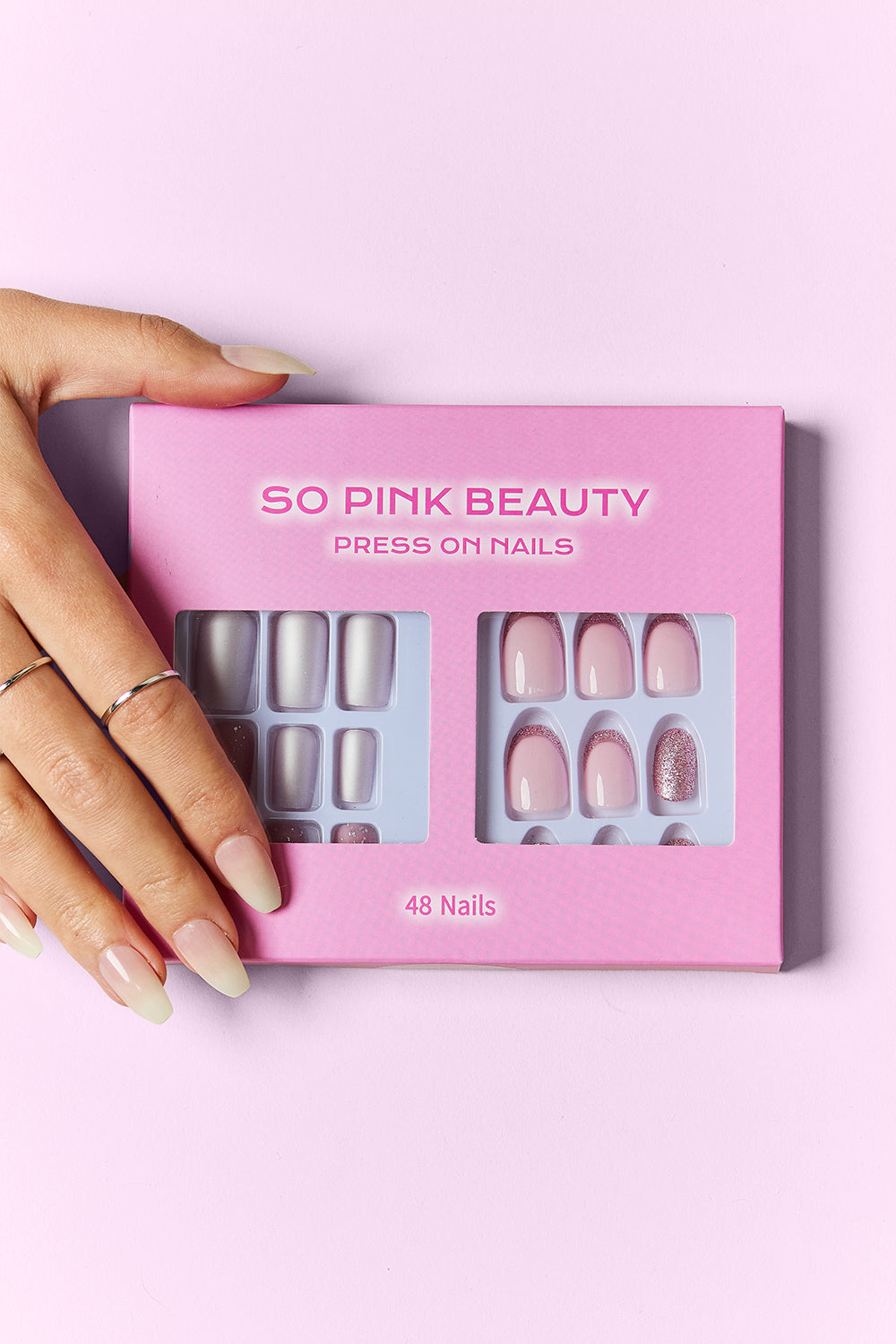 SO PINK BEAUTY Press On Nails 2 Packs MadreForte LLC