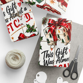 This Gift Was Almost a Gift Card | Christmas Wrapping Paper