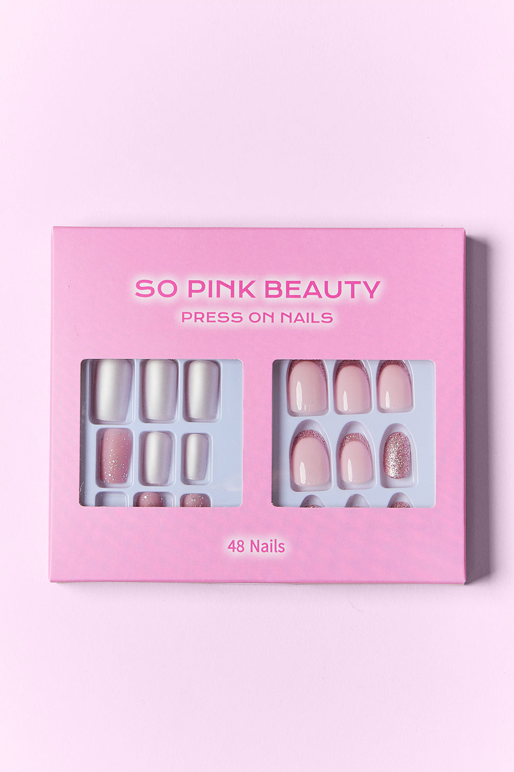 SO PINK BEAUTY Press On Nails 2 Packs MadreForte LLC