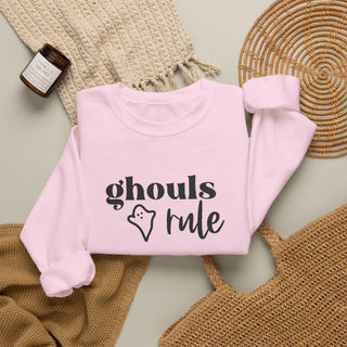 Ghouls Rule Embroidered Sweatshirt