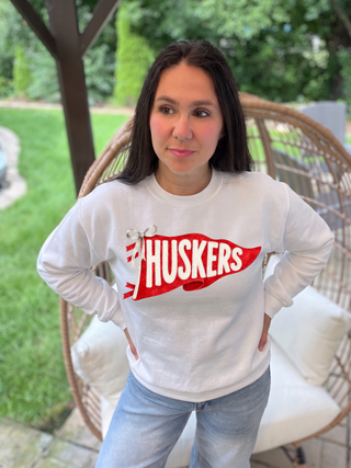 Nebraska Huskers Crew Neck Sweatshirt
