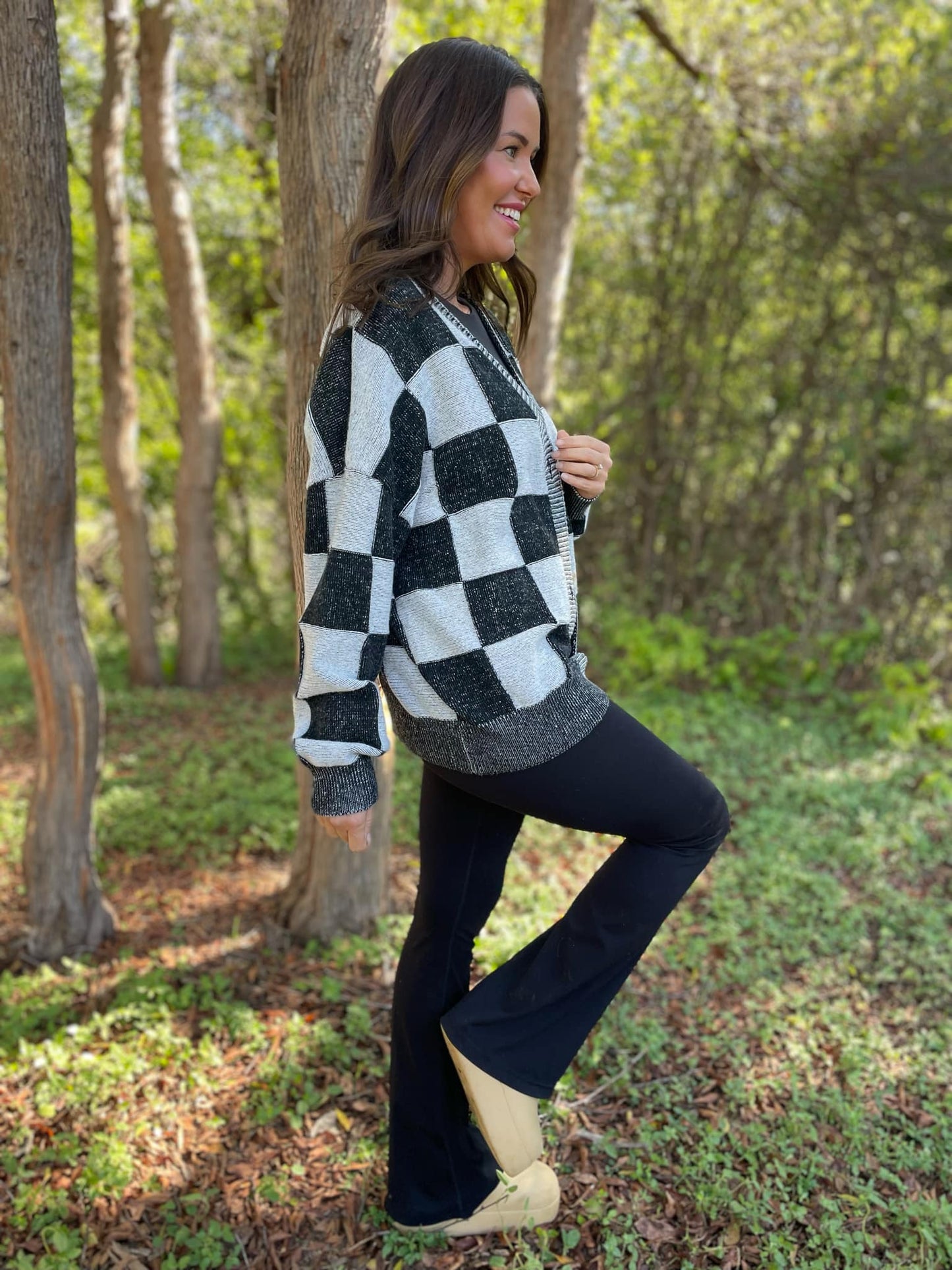 PREORDER: All My Life Checkered Cardigan in Three Colors MadreForte LLC