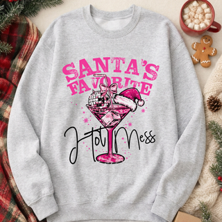 Santas Favorite Hot mess Graphic Sweatshirt