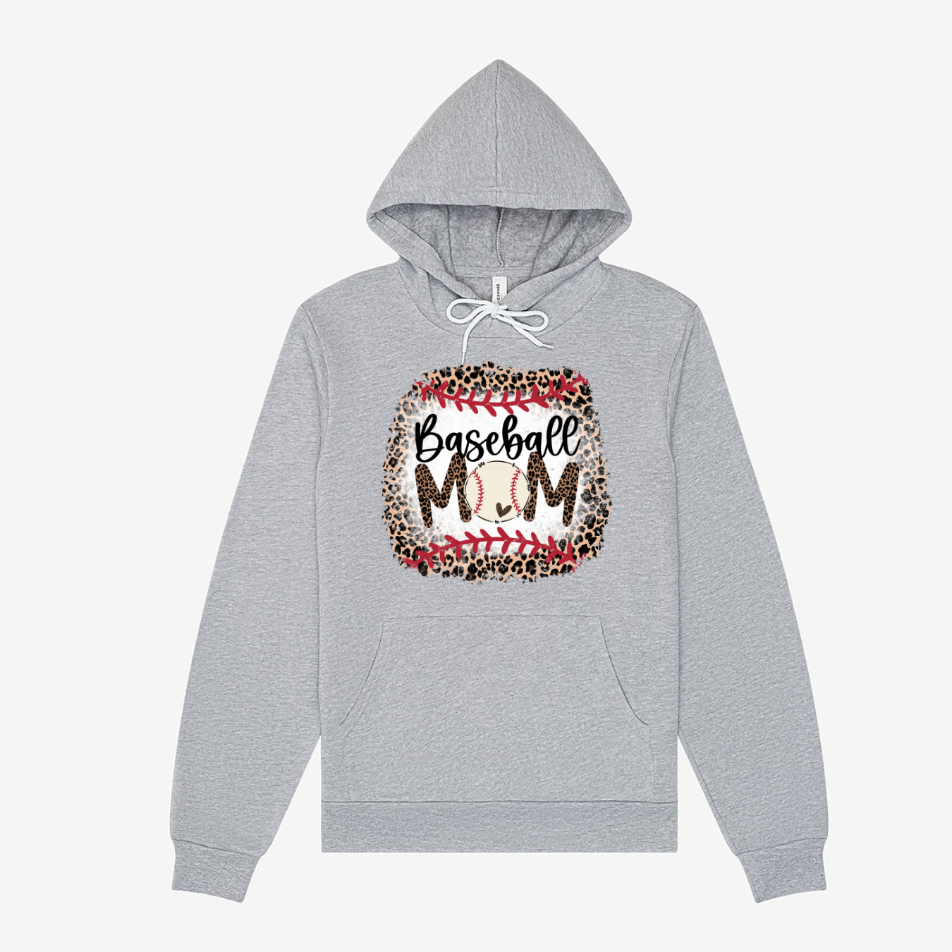 Leopard Baseball Mom- Hoodie MadreForte LLC