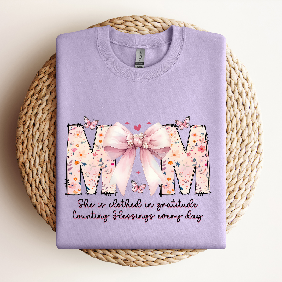 Mom Bow| Sweatshirt & Tee MadreForte LLC