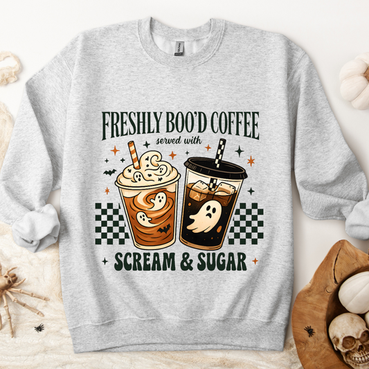 Freshly Boo'd Coffee sweatshirt