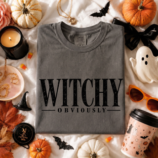 Witchy Obviously Halloween Graphic Tee