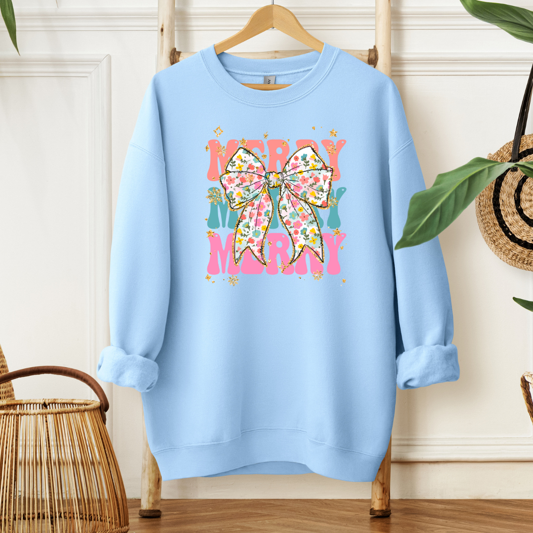 Merry Merry Christmas | Sweatshirt or Hoodie MadreForte LLC