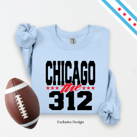 Chicago Bold Black-Red Sweatshirt