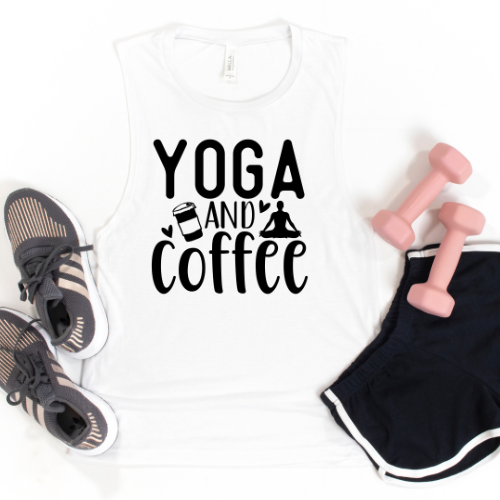 Yoga & Coffee| Bella Muscle Tank MadreForte LLC