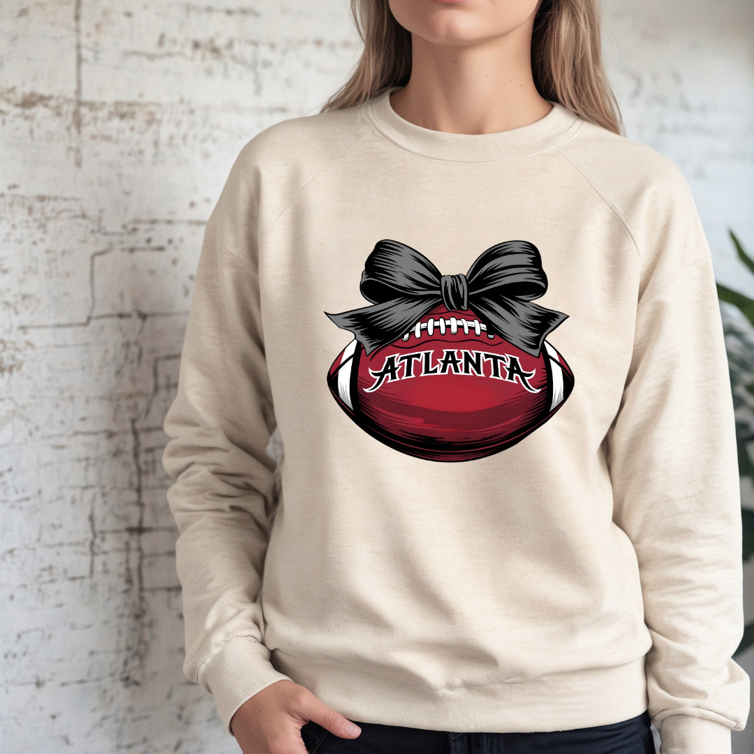 Atlanta Football Bow Sweatshirt