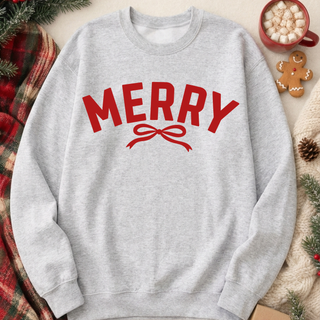 Merry Graphic Crew Sweatshirt