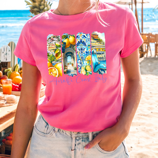 Airbrushed Amalfi Coast T Shirt