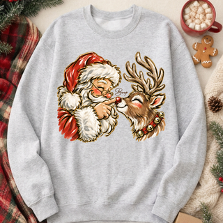 Santa Claus Boop Graphic Crew Sweatshirt