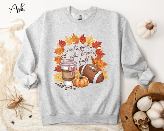 Just a Girl Who Loves Fall Sweatshirt