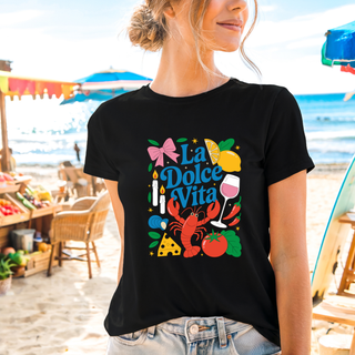 La dolce vita cartoon Tee