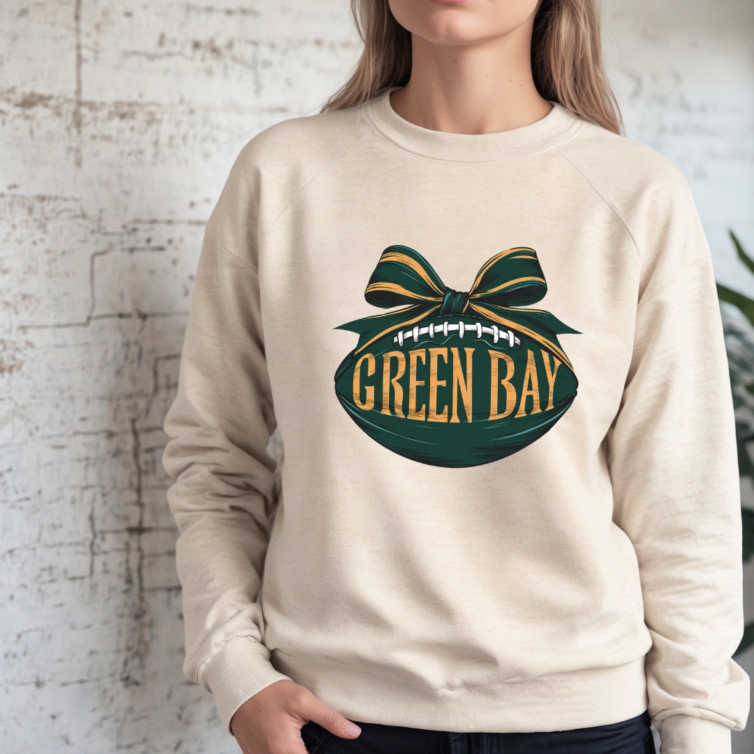Greenbay Football Bow Sweatshirt